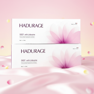 Hadurage Gel injectable de comblement dermique à l'<span class=keywords><strong>acide</strong></span> <span class=keywords><strong>hyaluronique</strong></span> anti-âge et anti-rides pour le visage, les yeux, les mains, le nez, les lèvres, les joues, le cou et les rides du cou - Product Image 1