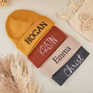 Thường xuyên phù hợp với mùa đông Beanie unisex Acrylic đan mũ với nhãn dệt và gân gấp cạnh cho thời tiết lạnh - Product Image 2