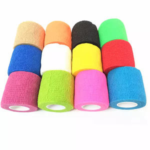 Bande élastique non tissée auto-adhésive 450 cm, couleur unie, pour le soutien des blessures sportives, la fixation et la compression - Product Image 2