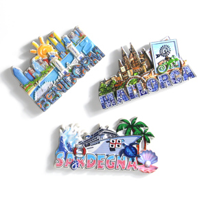Imán de Refrigerador Personalizado de Resina 3D al por Mayor, Diseños Ecológicos y Duraderos, Logotipo de Benidorm, <span class=keywords><strong>Mallorca</strong></span>, España, Imán Promocional - Product Image 3