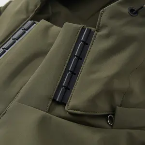 LAYENNE erkek spor ceket moda su geçirmez ve rüzgar geçirmez özel etiket Stand up yaka XL boyutu Polyester ile Zip