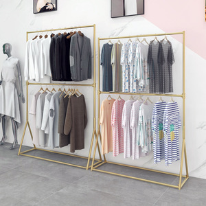 Toko garmen wanita, rak <span class=keywords><strong>display</strong></span> pakaian logam untuk toko baju - Product Image 5
