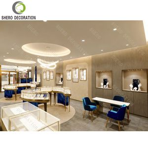 Diseños de Exhibidores de Joyería de Alta Gama, Mostrador Redondo de Vidrio para Exhibición de Joyería, Vitrina de Joyería de Lujo Personalizada en Venta - Product Image 2