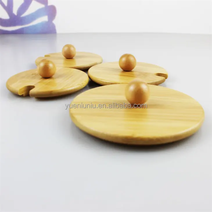 Custom Beker Deksel Coaster Mok Keuken Servies Bamboe En Hout Producten