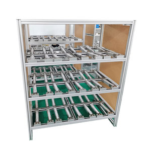 Aluminum Profile <b>Shelving</b> Unit Customizable Rectangle Standing Type For Garage <b>Storage</b> Multipurpose Neatening - Product Image 1