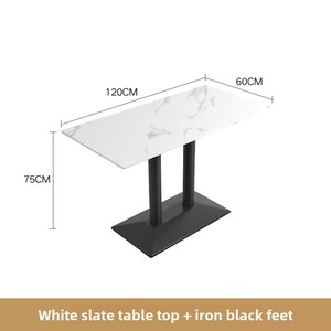 Table pour Restaurant Café pour Fast Food Snack Bar Extérieur Intérieur Petit Espace Solution Restaurant Meubles Combinaison - Product Image 6