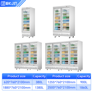 Vitrine Réfrigérée pour Boissons, Bières et Lait, pour Supermarchés et Magasins de Proximité, avec Ventilateur, Contrôle Numérique de la Température et <span class=keywords><strong>Dégivrage</strong></span> <span class=keywords><strong>Automatique</strong></span> - Product Image 5