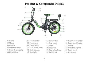 Hidoes C1 - Varias Piezas de Repuesto y Accesorios para el Controlador de Motor, Cargador y Pantalla de Bicicleta Hd-c1 - Product Image 2