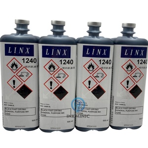 Encre noire alternative originale 500 ml FAC1512 Solvent FAC1505 FAC 1240 1010 avec puce RFID pour imprimante Linx 8800 8900 Series - Product Image 1