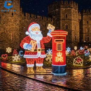Experiencias Inmersivas de Esculturas Luminosas Navideñas, Luces Festivas Personalizadas de Santa Claus para Parques Temáticos y <span class=keywords><strong>Destinos</strong></span> Turísticos - Product Image 1