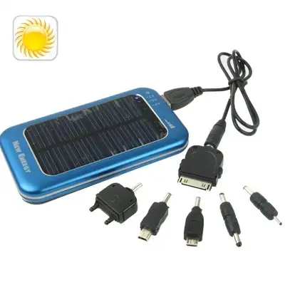 3500Mah Zonne-energie Oplader Voor Iphone/Ipad/Ipod Touch, MP3 / MP4, digitale Camera En Andere Mobiele Telefoon (Blauw)