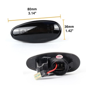 Luces de señal de marcador lateral dinámico LED para Mitsubishi Pajero Lancer Outlander Nimbus Peugeot lámparas indicadoras de parpadeo secuencial de iones - Product Image 5