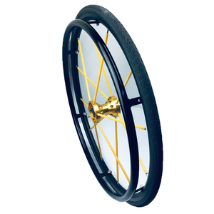Rueda de Repuesto <span class=keywords><strong>Nobby</strong></span> C-W1901 de 24 Pulgadas con Llanta de Aleación y Neumático de Goma, Capacidad de Carga de 50-55 kg, para Andador de Personas Mayores - Product Image 2