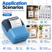Imprimante d'étiquettes thermiques portable 58 mm, imprimante d'étiquettes de codes-barres mobiles pour la logistique des supermarchés et l'industrie alimentaire