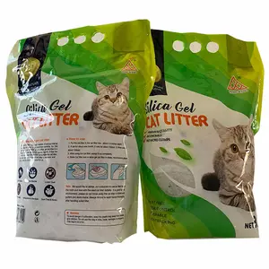 رملية جيل السيليكا عالية الامتصاص خالية من الغبار لتعبئة فضلات القطط