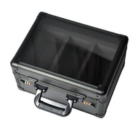 Boîte de rangement personnalisée en aluminium transparent pour cartes de sport Compatible avec le chargeur supérieur PSA BGS CSG GSC