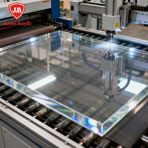 Lembaran Akrilik Jumei Cast 93% Transmisi Cahaya Tinggi Transparan Tahan UV untuk Luar Ruangan Tebal 100mm Dapat Dipotong Bersertifikasi ISO9001 CE - Product Image 3