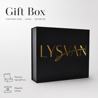 Boîte cadeau pliante de luxe en carton personnalisée avec aimant et pelliculage brillant pour la promotion de bougies en exposition, supermarché, épicerie