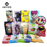 Sacs Mylar personnalisés avec coffret – Emballage anti-odeur refermable de 3,5g, 7g, 14g – Sachets Doypack