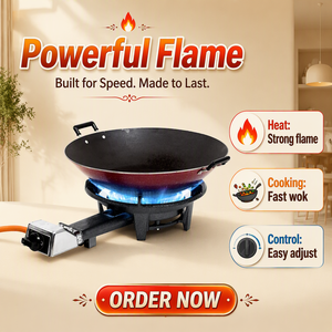 Quemador de Gas LPG de Hierro Fundido de Clase Comercial 31A, Portátil, Independiente, para Exteriores, Cocina Individual, para RV/Auto, Hotel, Ahorro de Energía - Product Image 1