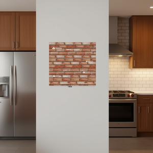 Paneles de pared 3D autoadhesivos con diseño de ladrillo rojo, azulejos de metro removibles, pegatinas de pared para decoración del hogar. - Product Image 2