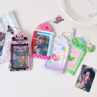 Porte-cartes photo double face personnalisé avec motif étoile pour les fans de K-pop - Porte-clés souvenir