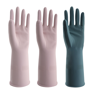 33Cm 65G Trọng Lượng Nhẹ Vừa Không Thấm Nước Nonslip Bền Tái Sử Dụng Găng Tay Cao Su Mềm Powderless Cho Hộ Gia Đình Sử Dụng Thực Phẩm Xử Lý - Product Image 5