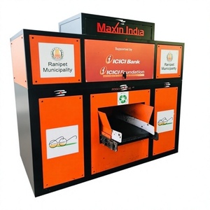 Broyeur de déchets MSW innovant à double arbre semi-automatique électrique, capacité 300 kg, machine de broyage du plastique pour une gestion efficace des déchets - Product Image 1