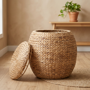 Boho Eco-Friendly Multifunction <b>Storage</b> Baskets 631_2 Bathroom Wire Pantry Cabinet Handwoven Onion Portable Pop <b>Hamper</b> Bread - Product Image 1
