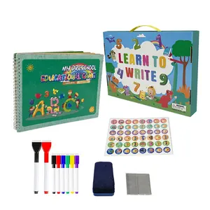 2024 Nieuwe Rustige Boek Montessori Speelgoed Leuke Stickerboeken, Naast Elkaar Voorschoolse Leeractiviteiten Herbruikbaar Stickerboek