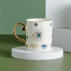 Taza de Porcelana Ojo del Diablo - Diseño Personalizable, Reutilizable, Apta para Alimentos, Apta para Microondas y Lavavajillas, para Regalos Empresariales - Product Image 6
