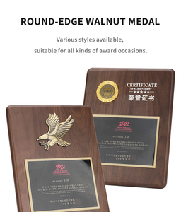 Producto Popular: Placa de Certificado Cuadrada Personalizada de Acrílico Marrón y Madera con Placa Plateada para Abogados y Licencias - Product Image 2