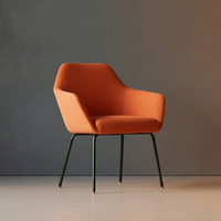 Chaise de réception moderne pour visiteurs, vente en gros d'usine, avec structure en acier et coussin confortable, idéale pour atelier, hôtel, salon