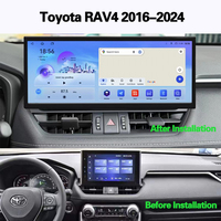 Autoradio Android 15 de 16 pouces avec navigation GPS pour Toyota RAV4 2016-2024, CarPlay sans fil, Android Auto, lecteur multimédia