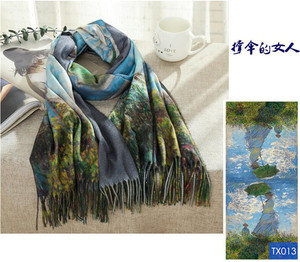 Zipeiwin Factory Directly <strong>Sale</strong> Cheap Custom Polyester Digital Print <strong>Cashmere</strong> <strong>Scarf</strong> - Product Image 6