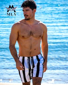 Shorts <span class=keywords><strong>de</strong></span> <span class=keywords><strong>bain</strong></span> MLY à séchage rapide avec doublure en maille, pliables, classiques pour la plage et le surf - Product Image 6