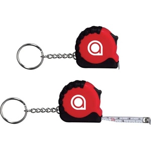 Porte-clés mètre ruban de poche personnalisé avec fonction de verrouillage et de déverrouillage automatiques, mesures en pouces et en centimètres - Product Image 5