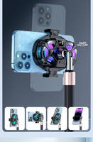 U-JIE-SL07 Refroidisseur de téléphone portable à double ventilateur avec affichage numérique, technologie de radiateur avancée, support de fixation par clip pour téléphone portable