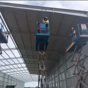 Bâtiment de <span class=keywords><strong>garage</strong></span>, hangar ou atelier moderne en acier léger préfabriqué de haute qualité avec couleur personnalisable - Product Image 4