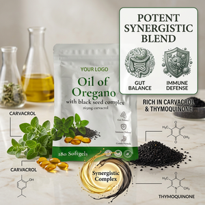 ODM Factory Custom Blend Oregano Oil Softgels for Digestive Support and Immune Health Private Label OEM Wholesale - Product Image 2