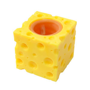 Merrycoo Magic Squirrel Cup Cute Mouse Cheese Squeeze Toy for Stress Relief Plastic Age 5-13 Years Wholesale - Product Image 5