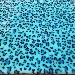 Mẫu Miễn Phí Phong Cách Tùy Chỉnh Đan Polyester Cực Fleece Vải Nhung Leopard In - Product Image 5