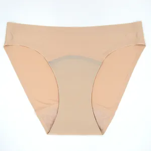 Niveau Hi Cut Korte Hoge Kwaliteit Nylon-Spandex Menstruatie Beschermende Ondergoed Voor Vrouwen