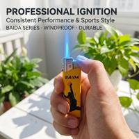 Dongyi 2026 Pemantik Api Biru Cantik Laris Manis untuk BBQ, Rokok, Dapur, Lilin, Pemantik Luar Ruangan, Encendedores