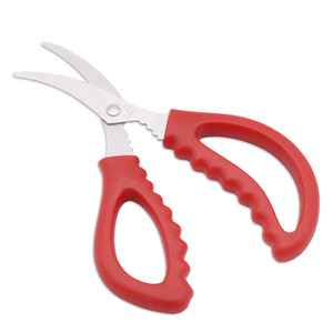 Household <b>Kitchen</b> <b>Scissors</b> Stainless Steel Red For Shrimp Vein Removal Seafood Tools - Product Image 1