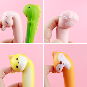 批发创意可爱减压软缓回弹减压笔卡通中性笔学生文具 - Product Image 4