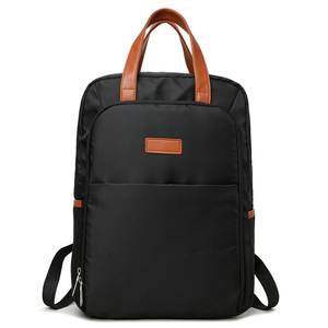 Manufacturer Customized New Simple Fashionable Laptop <b>Backpack</b> Solid Color Portable for Workplace Ladies and Commuters - Product Image 3
