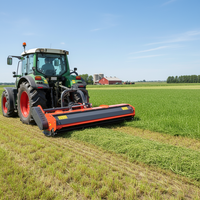 Broyeur à fléaux robuste pour l'agriculture forestière, type KDK, accessoire de déchiqueteuse d'herbe pour tracteur