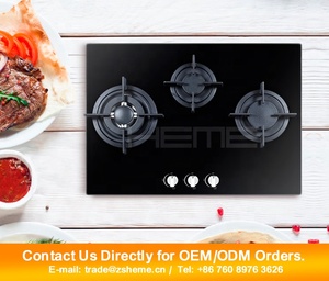 Cooking Appliances 3 Burner Cooktops Gas <b>Stove</b> 8mm Thickness Tempered Glass Built in Gas - Product Image 3