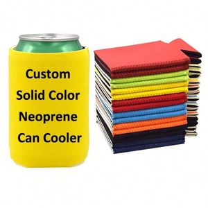 Custom Printed Slim Beer Bottle Sleeve Foldable Foam Stubby Holder Bulk Promotional Blank Koozies Neoprene Can <b>Cooler</b> - Product Image 3